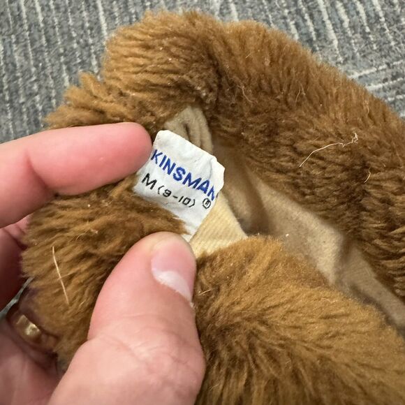 Kinsman Puppy Paws Slippers Faux Fur Size Men M 7-9 Dog Paws Claws - LBN - Picture 3 of 4